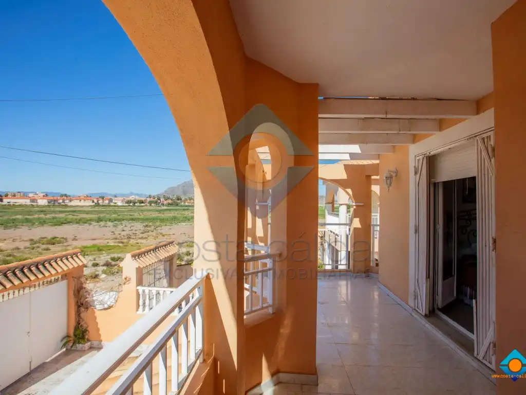 Vista exterior de Casa o chalet en venta en Mazarrón con Aire acondicionado, Jardín privado y Terraza