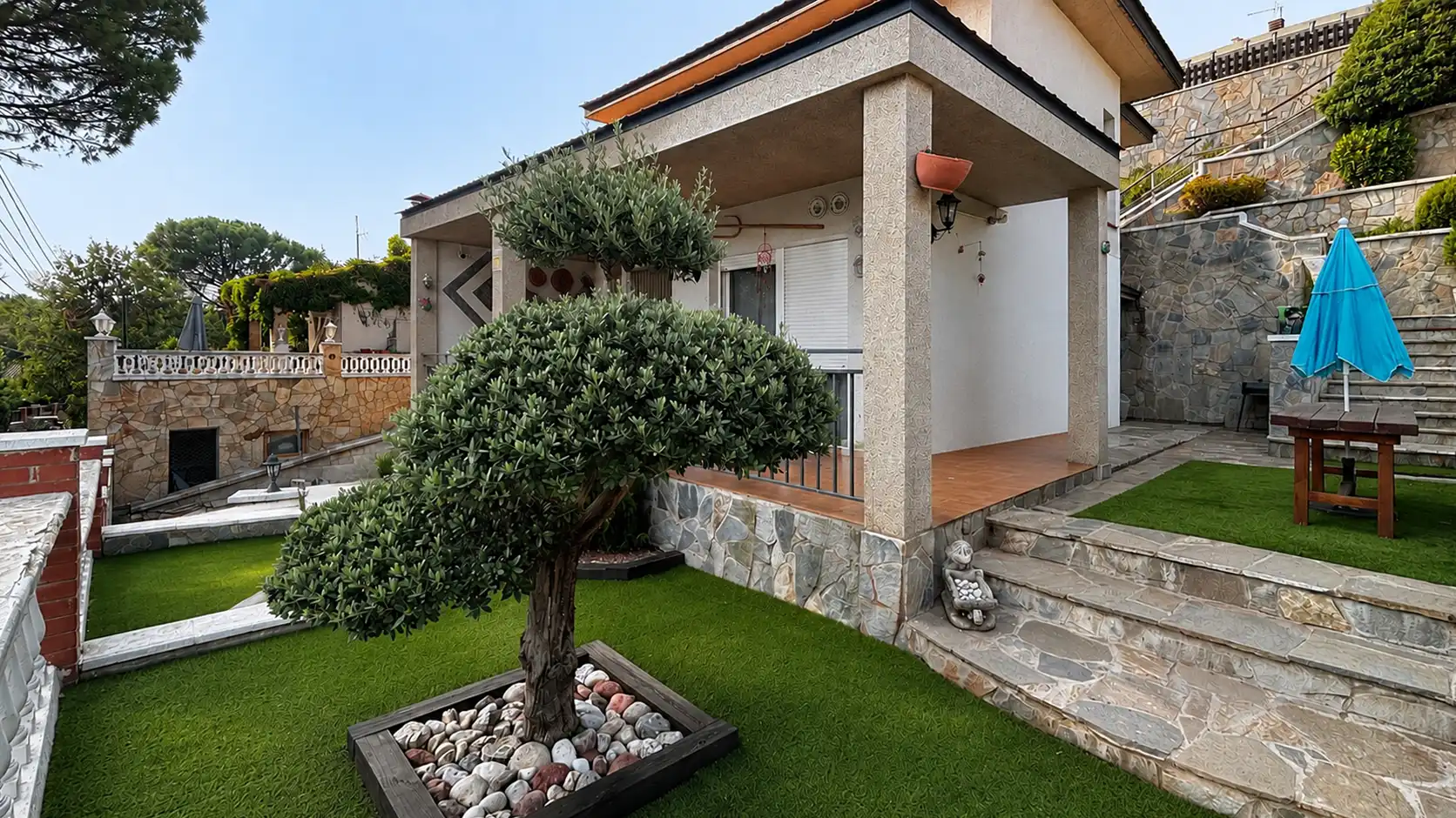 Terrassa de Casa o xalet en venda en Vacarisses amb Calefacció, Jardí privat i Terrassa