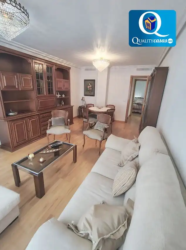 Sala d'estar de Pis de lloguer en Alicante / Alacant amb Aire condicionat, Calefacció i Terrassa