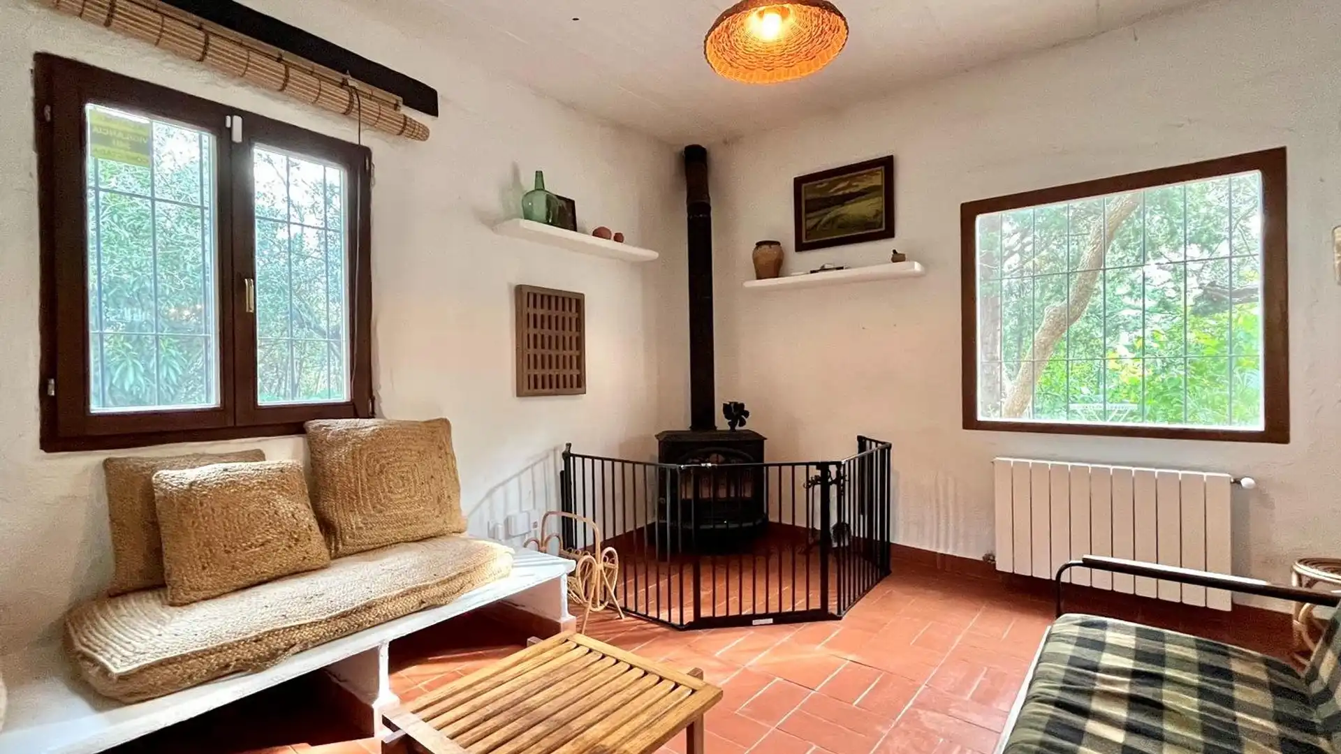 Sala de estar de Finca rústica en venta en Godall con Jardín privado, Terraza y Trastero