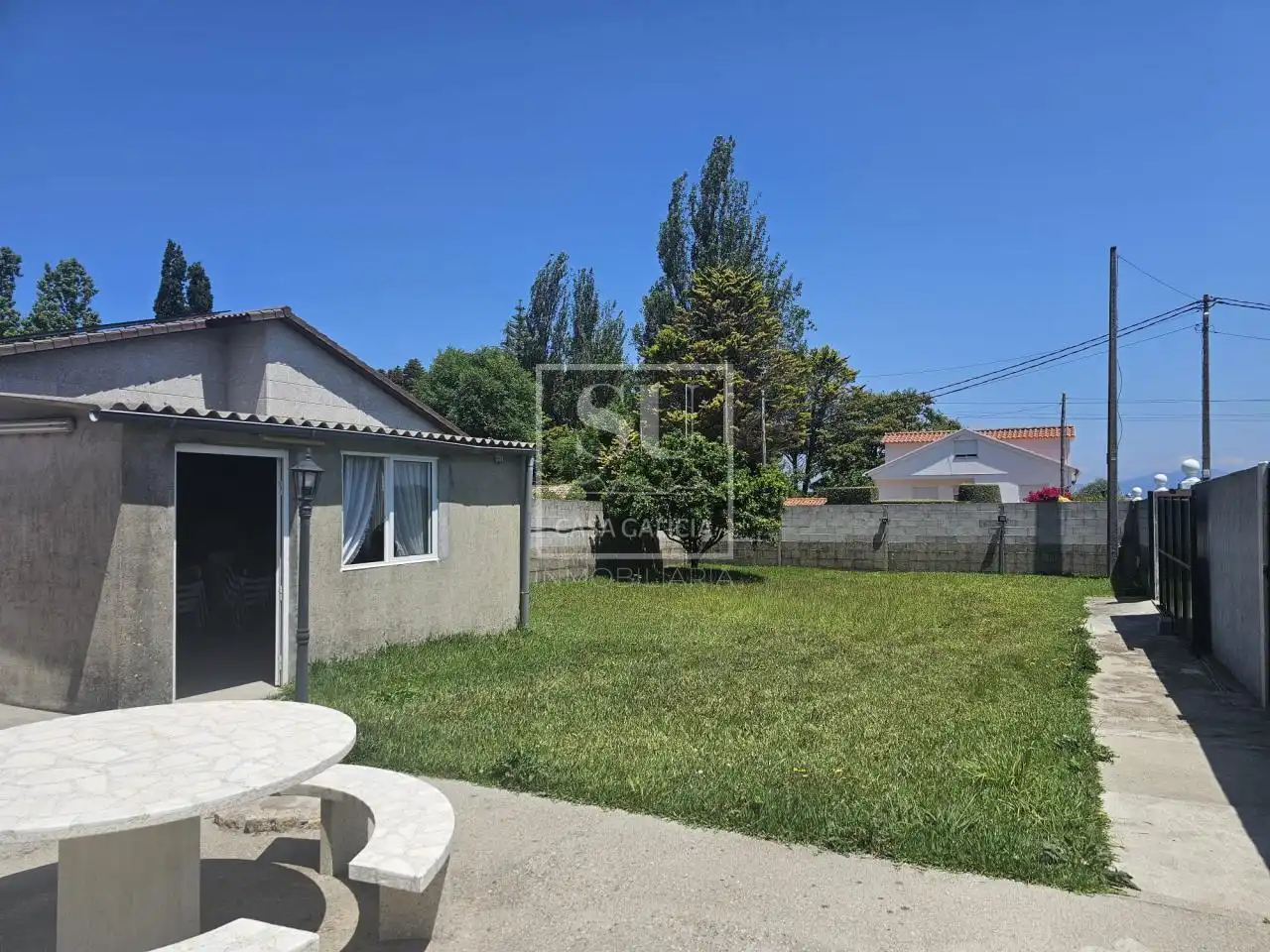 Außenansicht von Haus oder Chalet zur Miete in Baiona mit Privatgarten, Terrasse und Möbliert