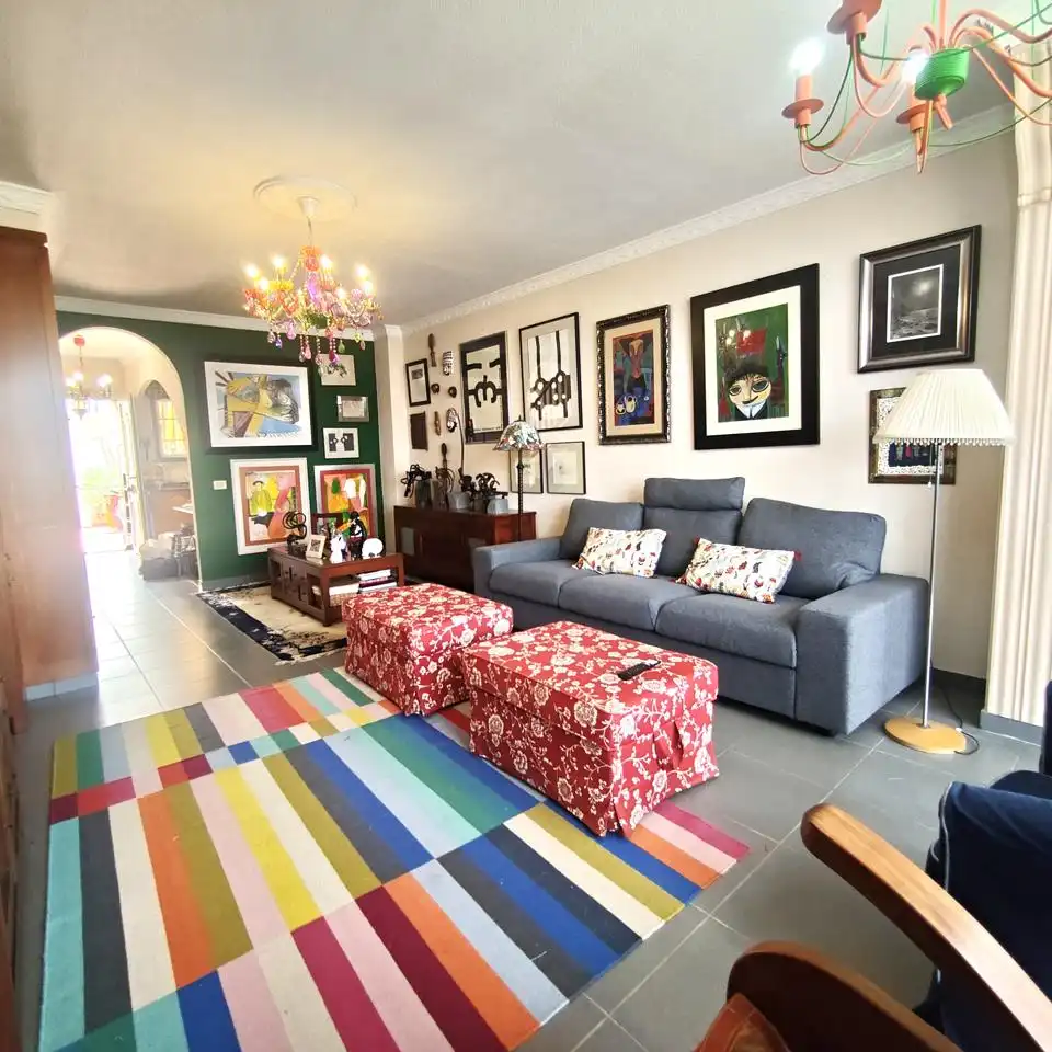 Wohnzimmer von Haus oder Chalet zur Miete in Mogán mit Privatgarten, Terrasse und Abstellraum