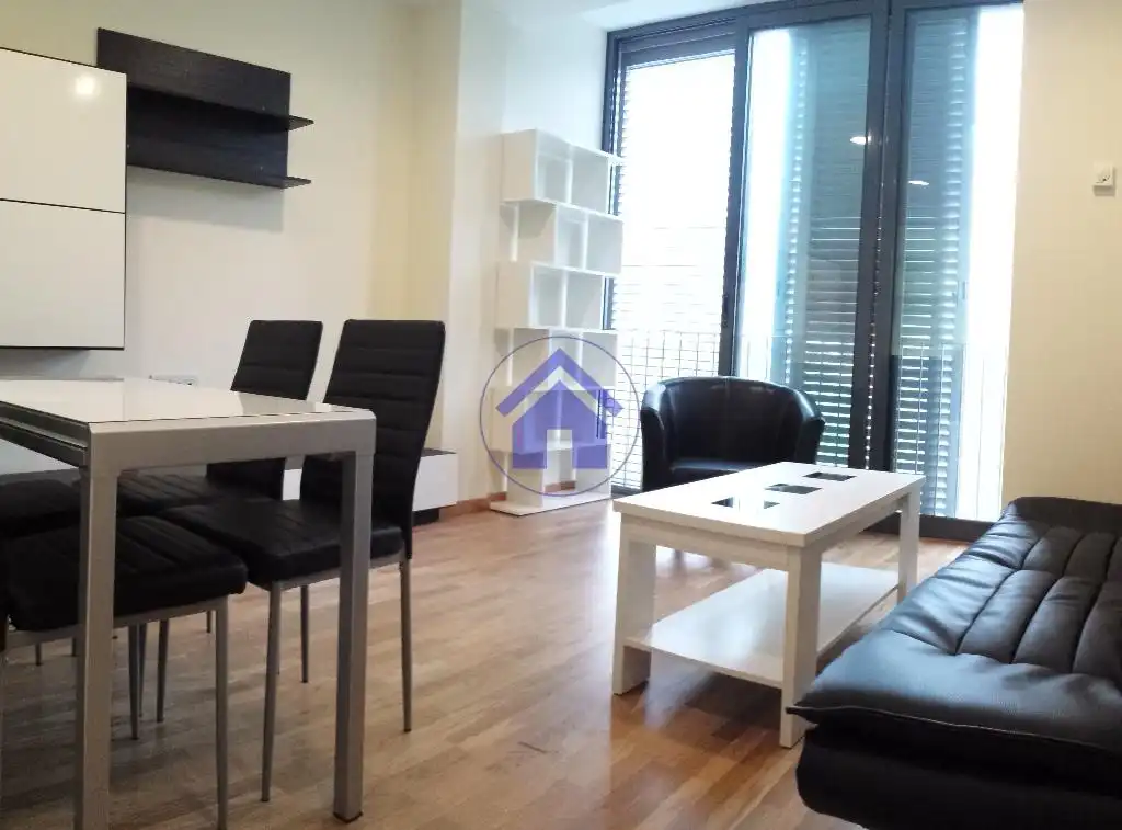 Sala d'estar de Apartament de lloguer en Vigo  amb Calefacció, Parquet i Traster