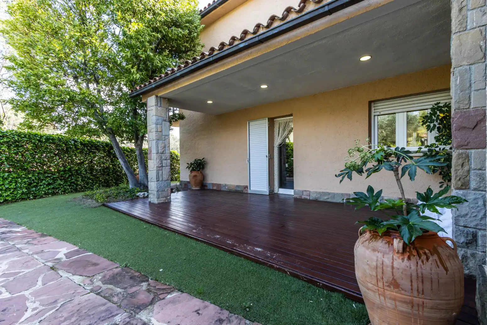 Terraza de Casa o chalet en venta en Matadepera con Calefacción, Jardín privado y Parquet