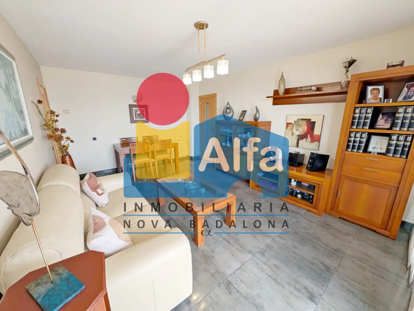 Sala de estar de Piso en venta en Badalona con Aire acondicionado, Calefacción y Jardín privado