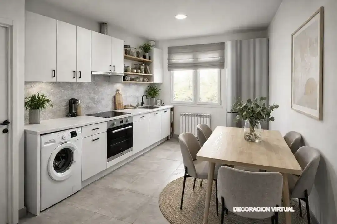 Küche von Wohnung zum Verkauf in Vitoria - Gasteiz mit Heizung, Parkett und Möbliert