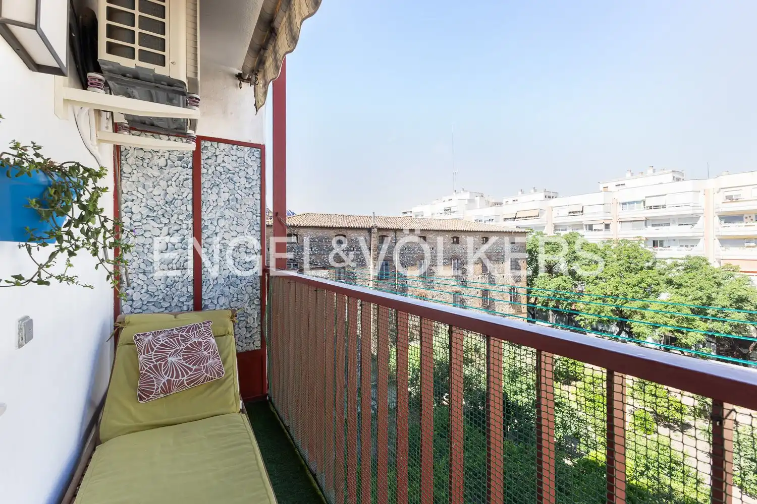 Terraza de Piso de alquiler en Valencia con Aire acondicionado, Calefacción y Parquet