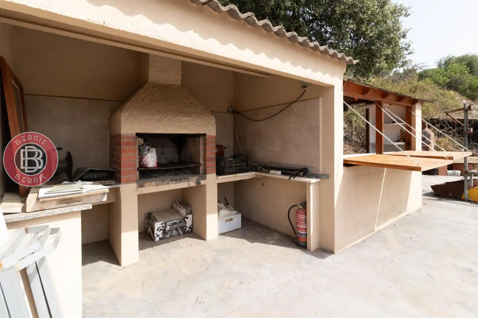 Terrassa de Finca rústica en venda en Els Hostalets de Pierola amb Calefacció, Jardí privat i Parquet