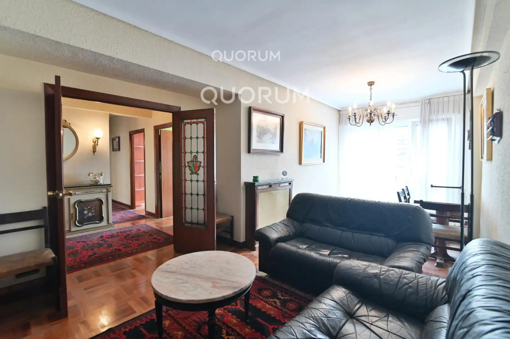 Living room of Flat for sale in Bilbao   with Heating and Furnished