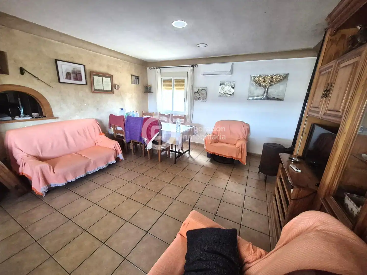 Sala de estar de Finca rústica en venta en Lorca con Jardín privado