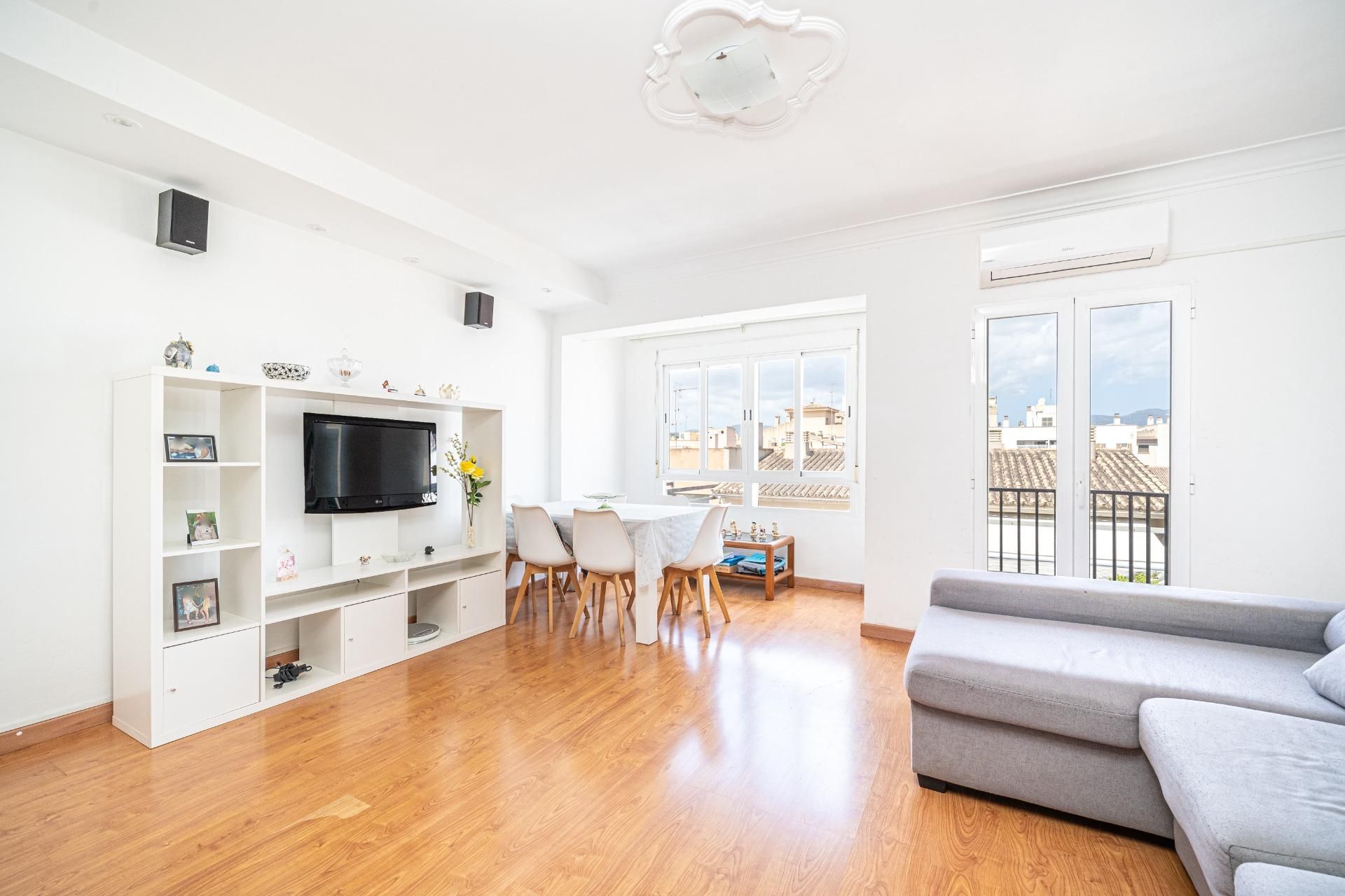 Sala de estar de Piso en venta en  Palma de Mallorca con Aire acondicionado, Parquet y Terraza