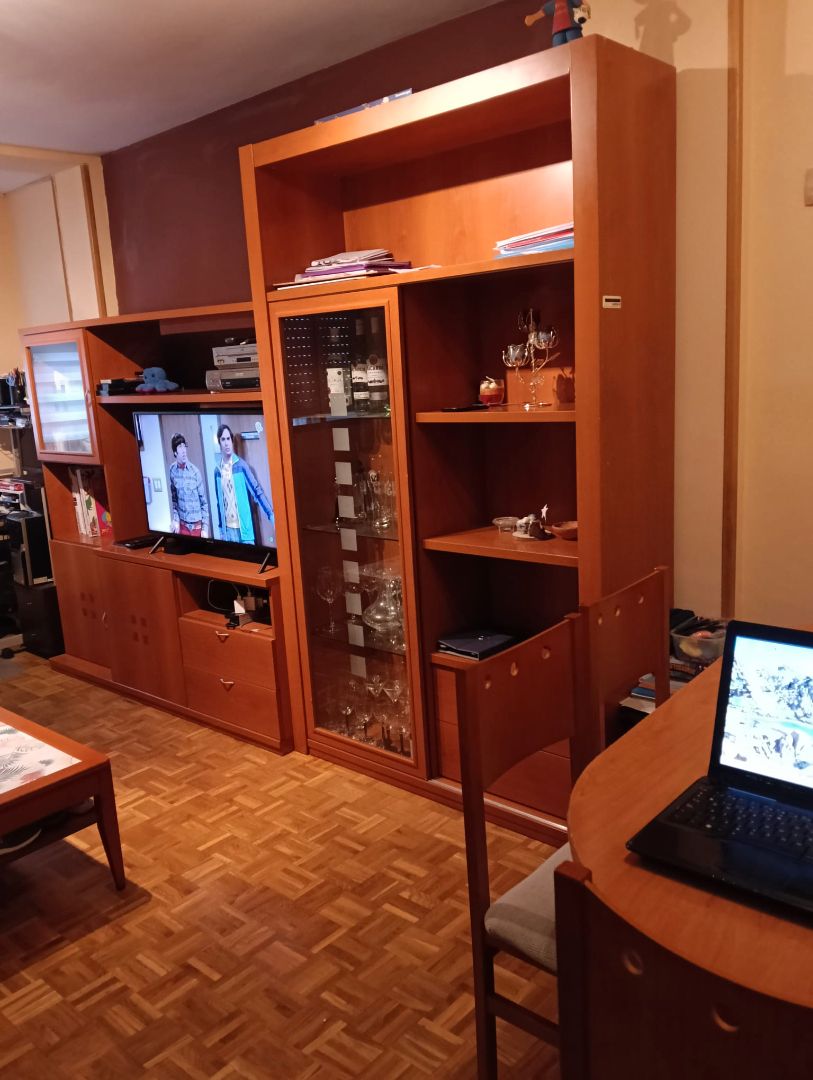 Living room of Flat for sale in Valladolid Capital  with Heating, Parquet flooring and Terrace