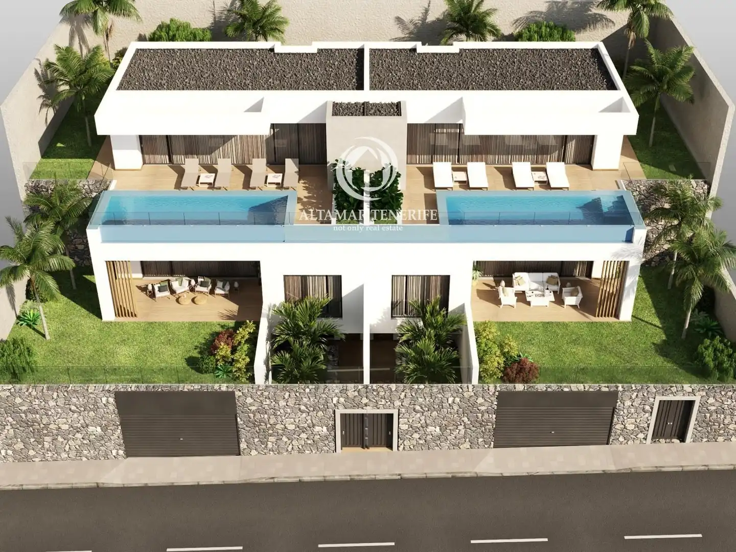 Vista exterior de Casa o xalet de lloguer en Adeje amb Aire condicionat, Terrassa i Traster