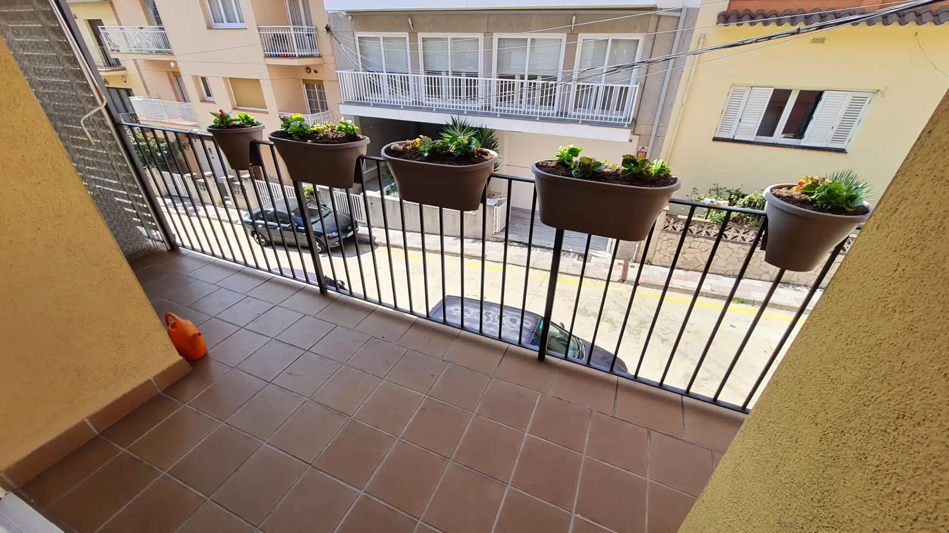 Balcony of Duplexes for sale in Blanes  with Heating, Parquet flooring and Furnished
