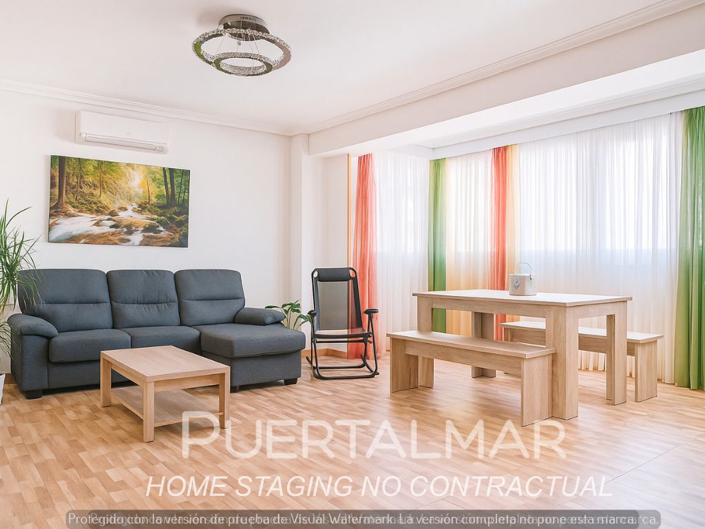 Sala d'estar de Pis en venda en Alicante / Alacant amb Aire condicionat i Calefacció