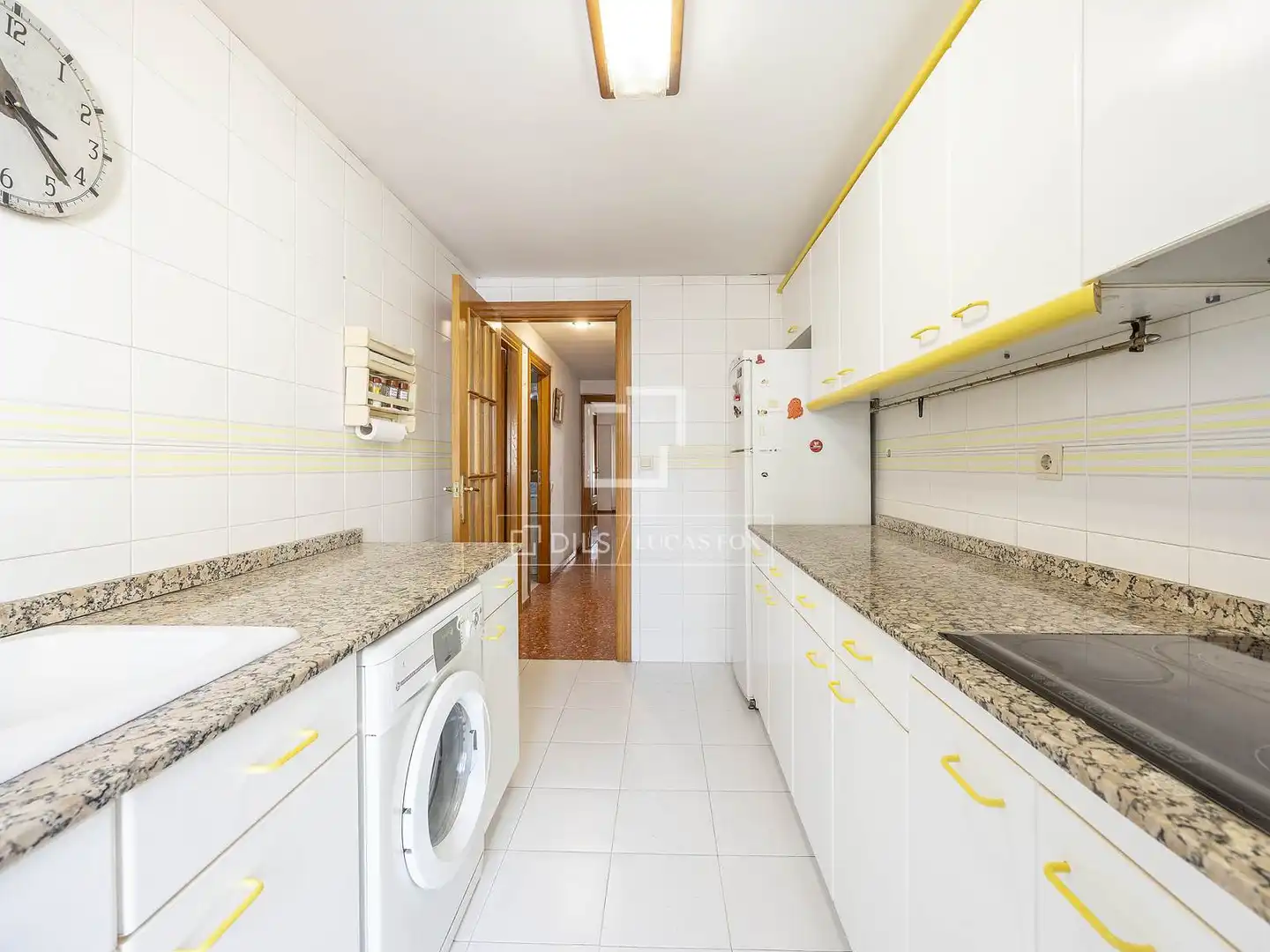Küche von Wohnung zum Verkauf in Valencia mit Klimaanlage, Möbliert und Balkon