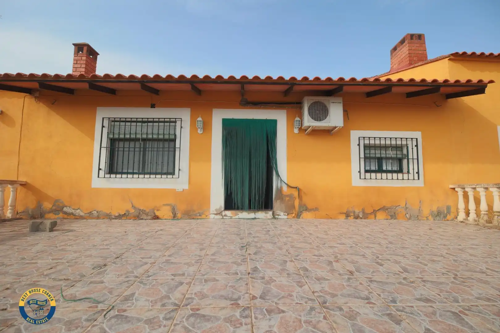 Vista exterior de Casa o chalet en venta en Hornachos con Jardín privado y Terraza