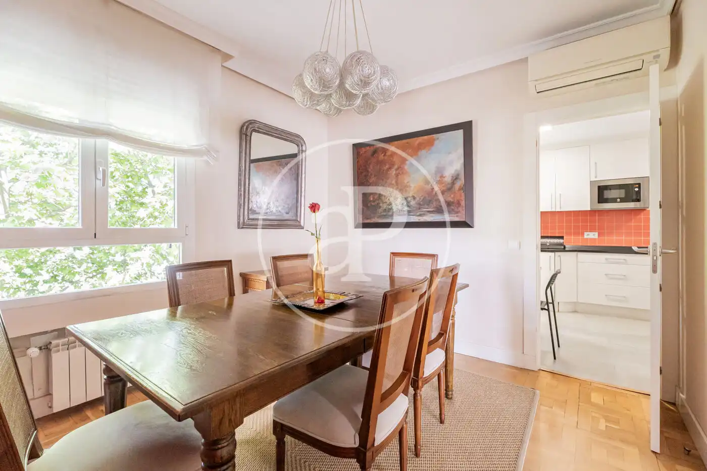 Esszimmer von Wohnung zum Verkauf in Madrid mit Klimaanlage, Heizung und Privatgarten