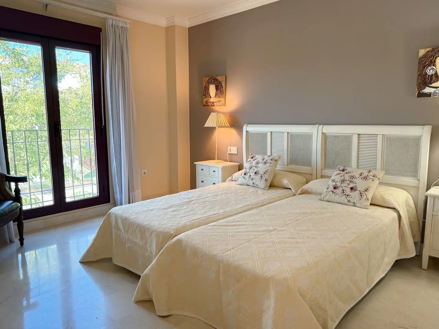 Bedroom of Flat for sale in Marbella  with Air Conditioner and Terrace