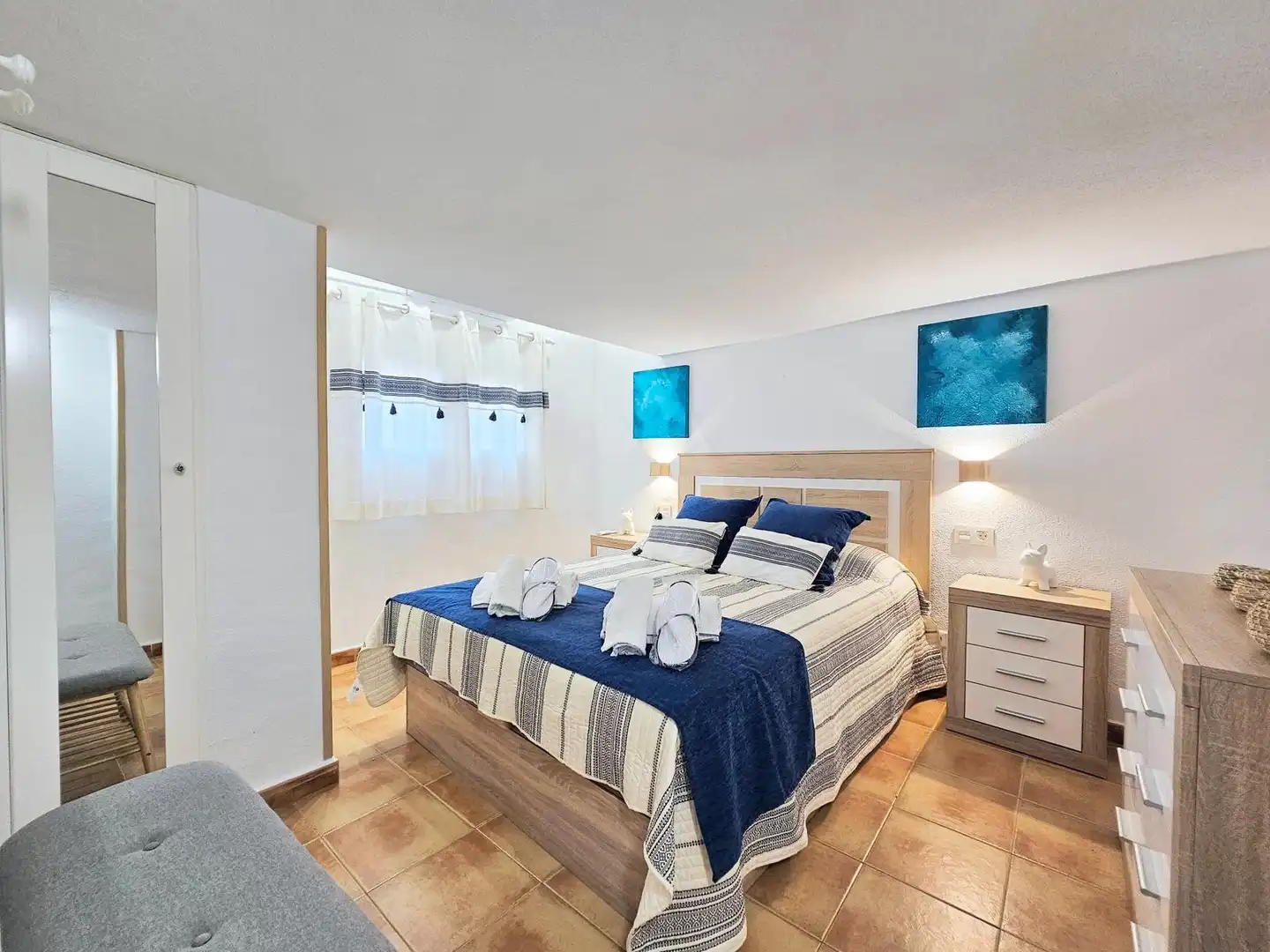 Bedroom of Detached homes for rent in La Manga del Mar Menor  with Air Conditioner, Heating and Terrace