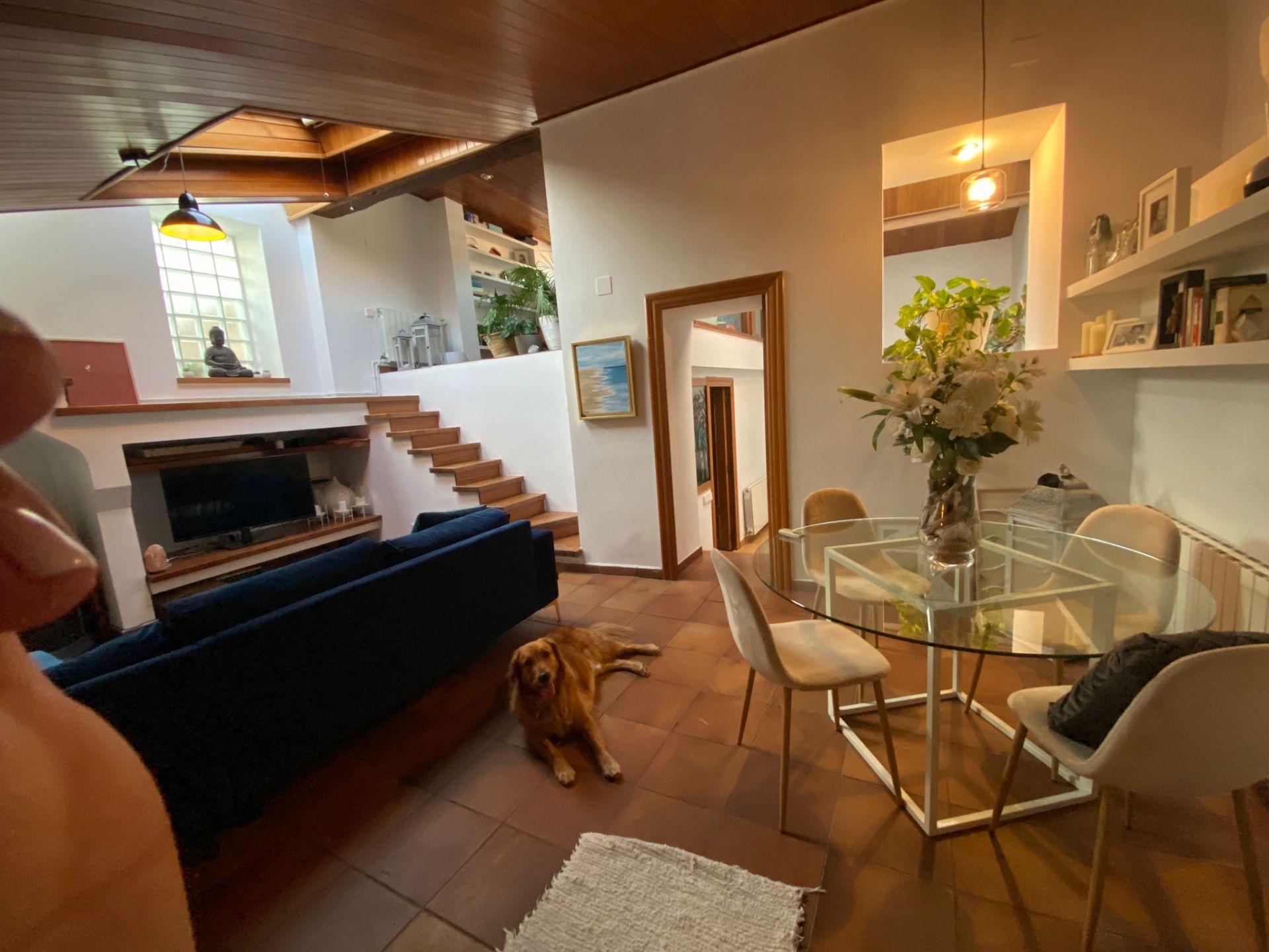 Living room of House or chalet to rent in Sant Boi de Llobregat  with Air Conditioner, Heating and Terrace