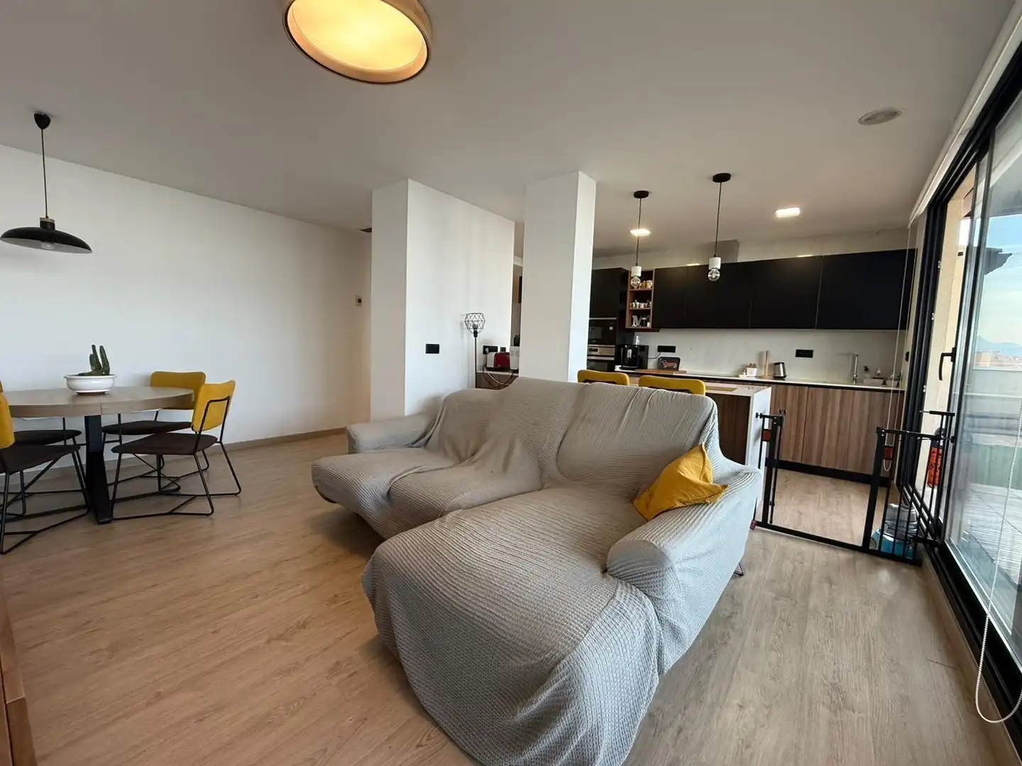 Sala d'estar de Àtic en venda en Elche / Elx amb Aire condicionat, Parquet i Terrassa