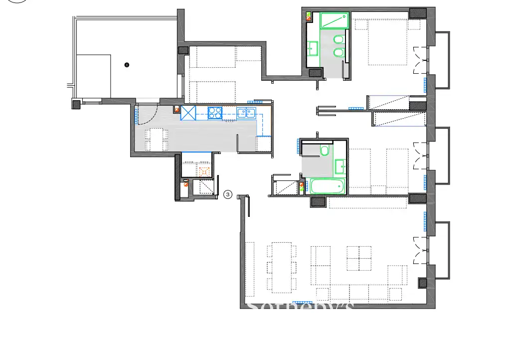 Apartamento en venta en Barcelona con Aire acondicionado, Calefacción y Terraza