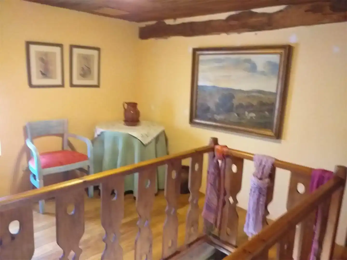 Menjador de Pis en venda en Saldaña amb Jardí privat, Parquet i Moblat