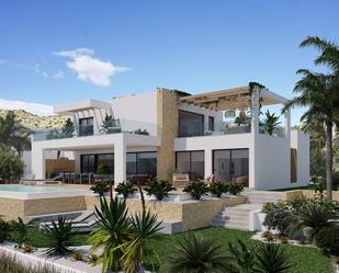 Vista exterior de Casa o xalet en venda en Monforte del Cid amb Aire condicionat, Calefacció i Jardí privat