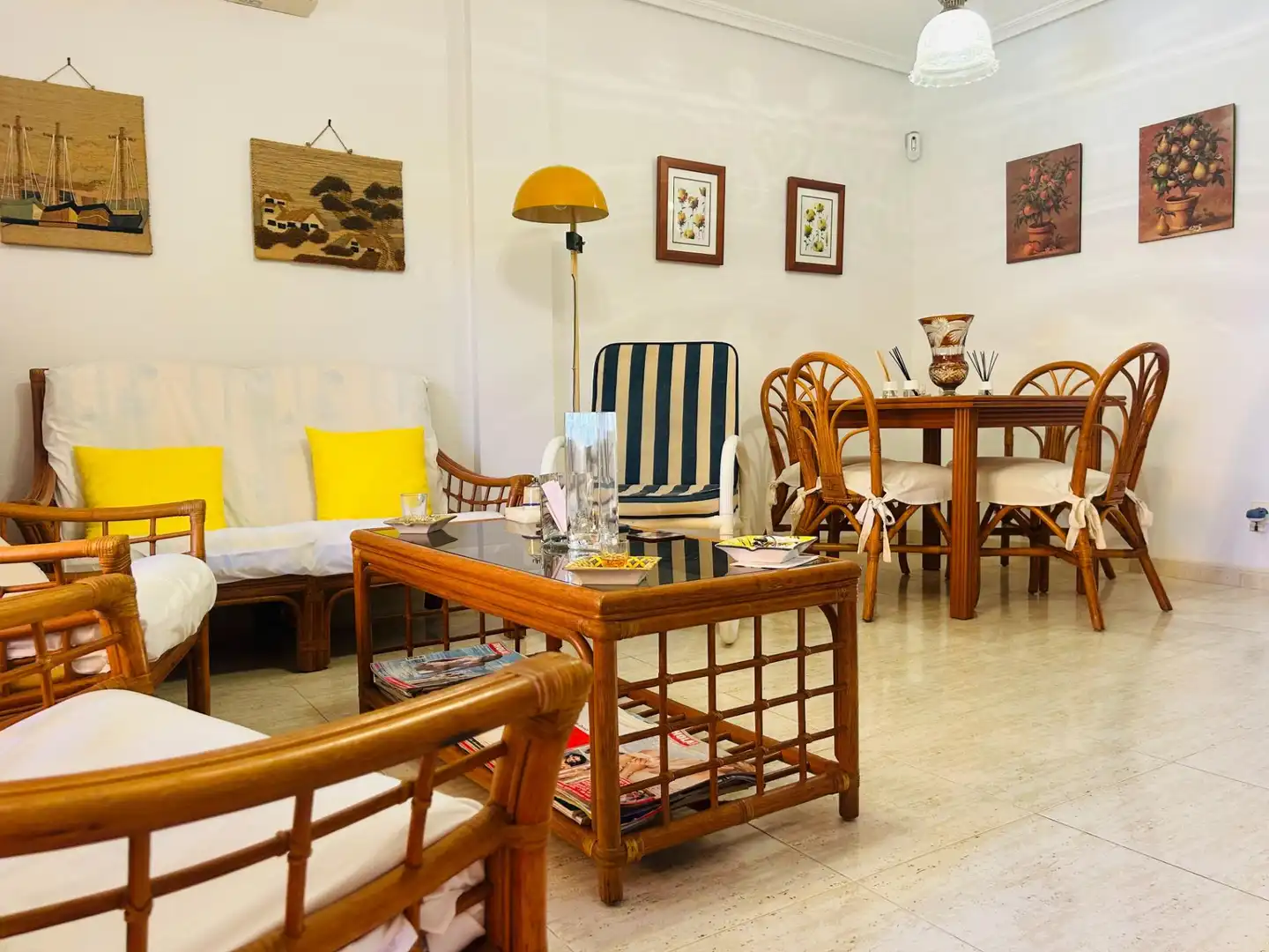 Esszimmer von Einfamilien-Reihenhaus zum Verkauf in San Javier mit Klimaanlage, Terrasse und Möbliert