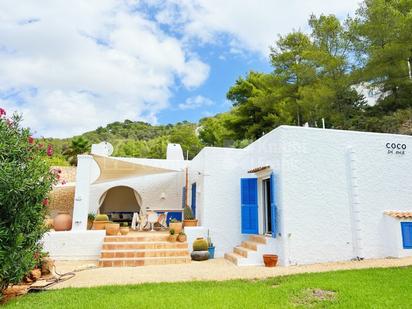Exterior view of House or chalet for sale in Santa Eulària des Riu  with Air Conditioner, Private garden and Terrace