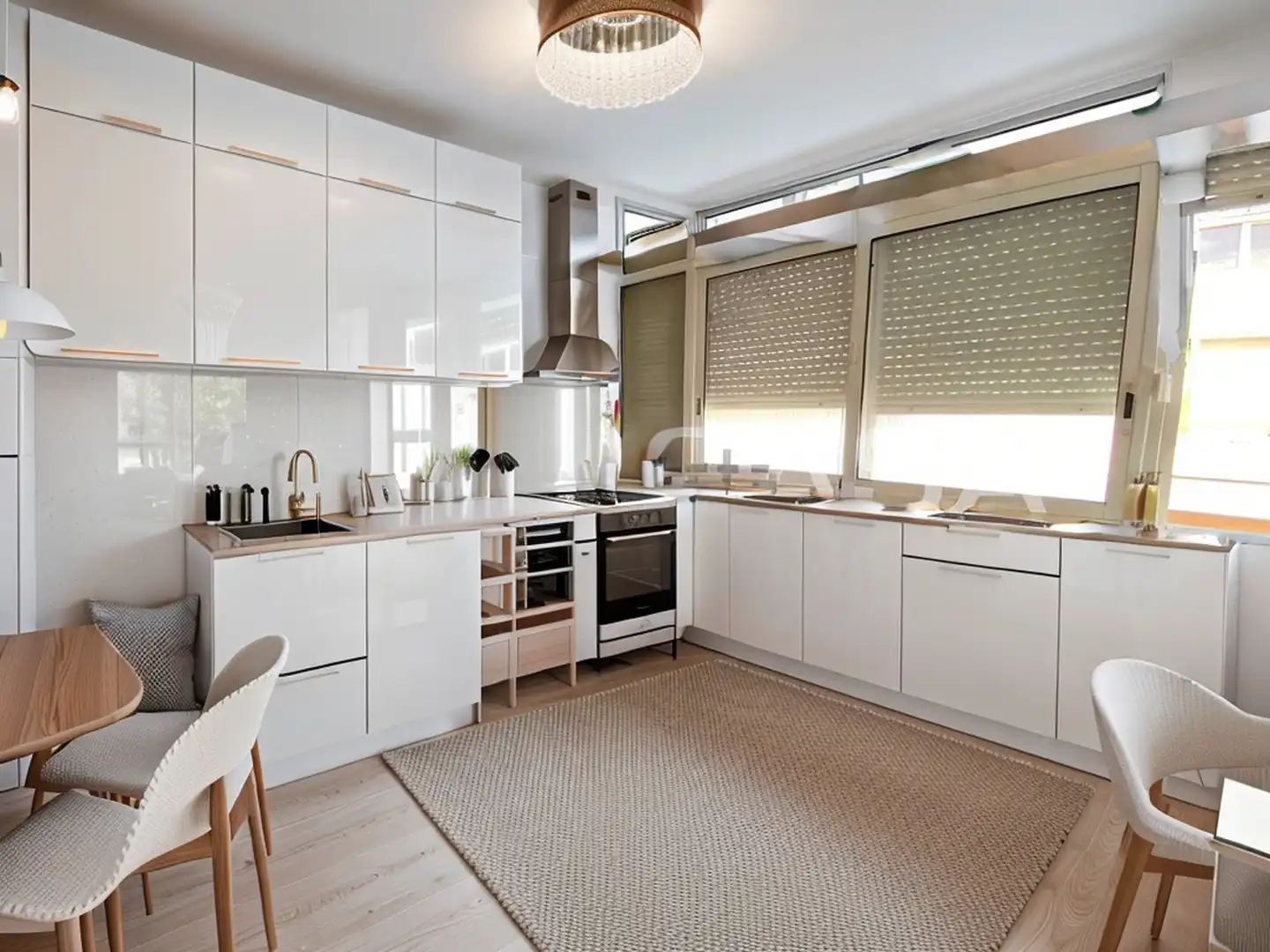 Cocina de Piso en venta en Santa Coloma de Gramenet con Parquet, Amueblado y Internet