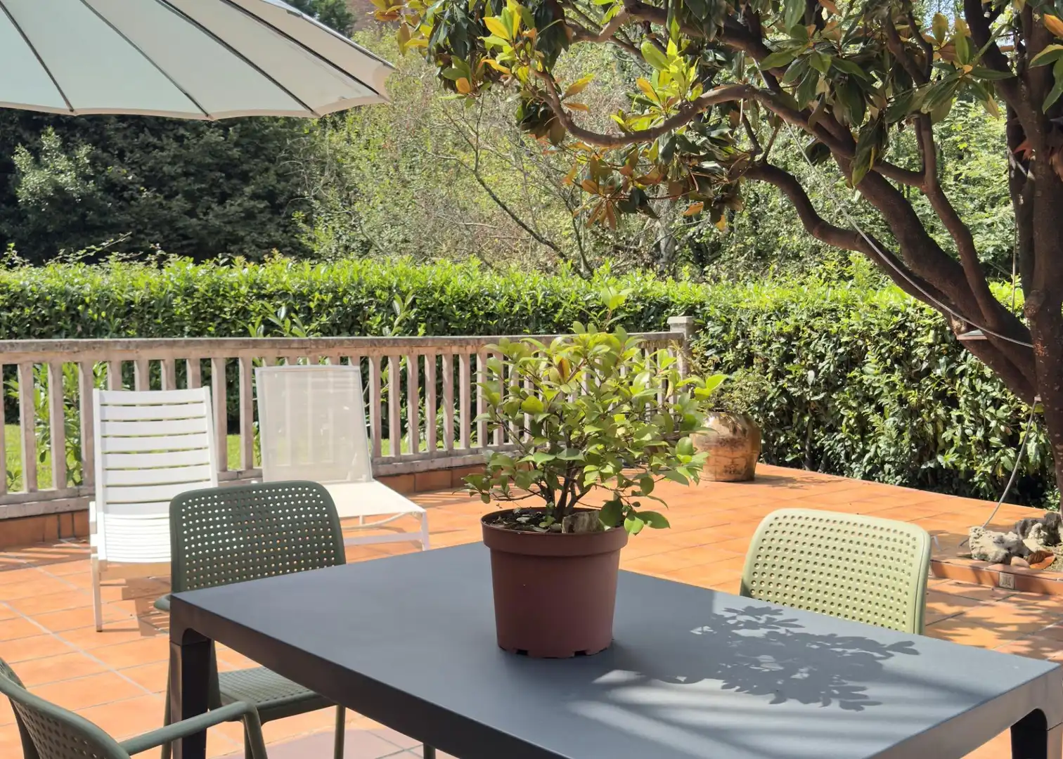 Terrasse von Einfamilien-Reihenhaus zum Verkauf in Donostia - San Sebastián  mit Heizung, Privatgarten und Terrasse