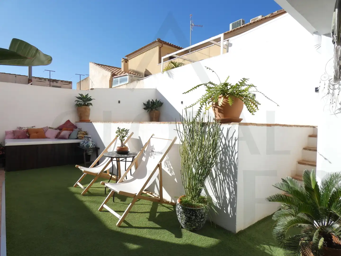 Terraza de Casa adosada en venta en Cartagena con Aire acondicionado, Calefacción y Jardín privado