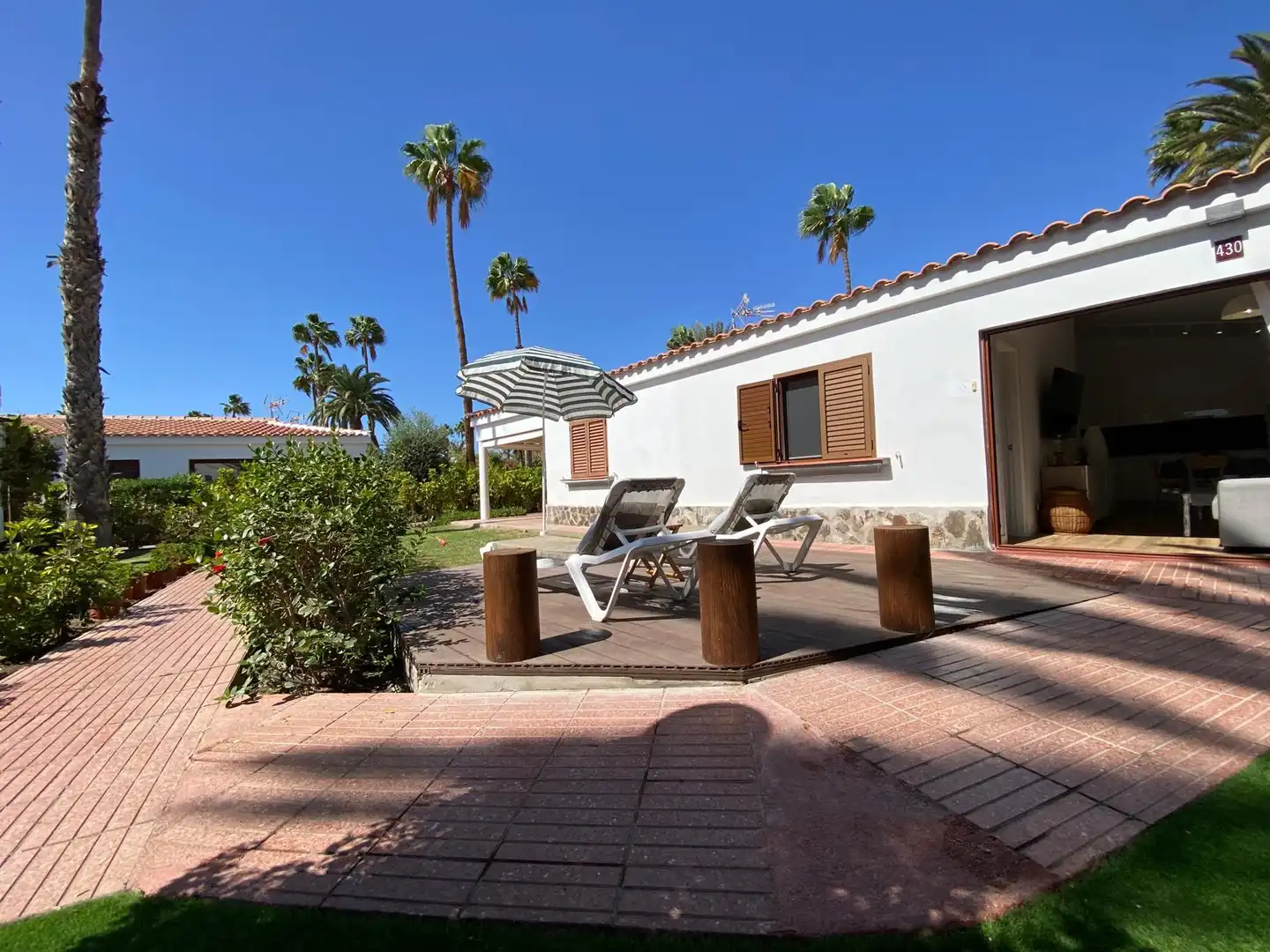 Jardí de Casa o xalet en venda en San Bartolomé de Tirajana amb Aire condicionat, Terrassa i Moblat