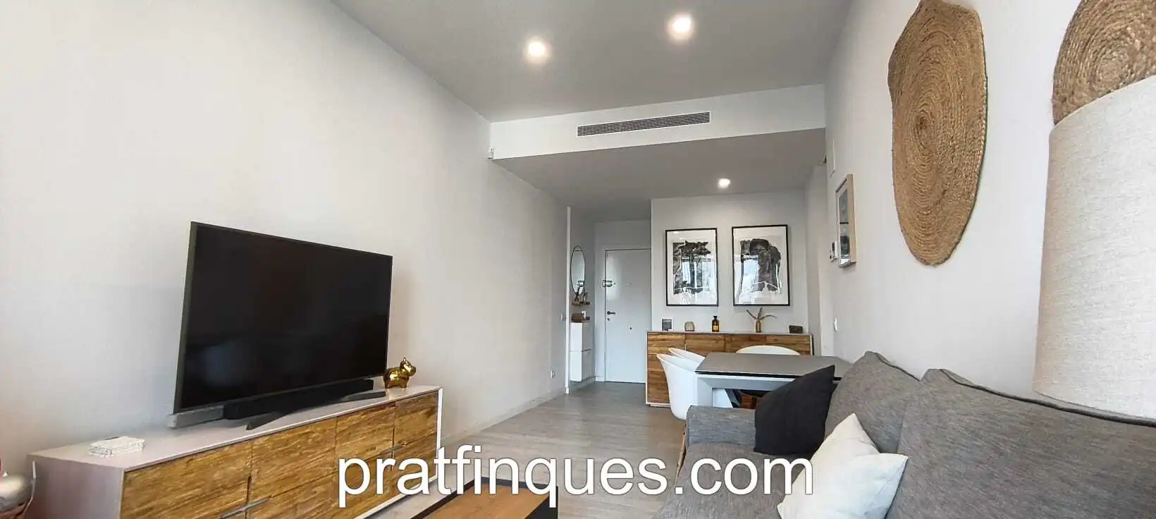 Wohnzimmer von Wohnung zum Verkauf in L'Hospitalet de Llobregat mit Klimaanlage, Heizung und Parkett