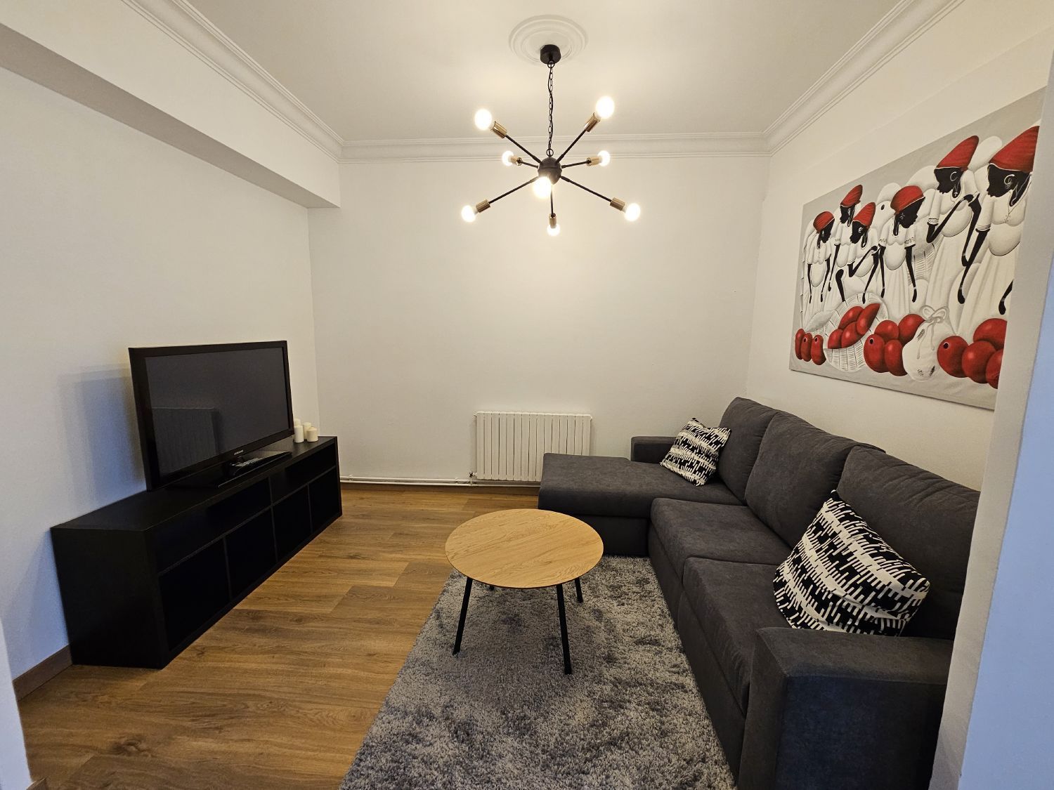 Living room of Flat to rent in A Coruña Capital   with Heating and Furnished