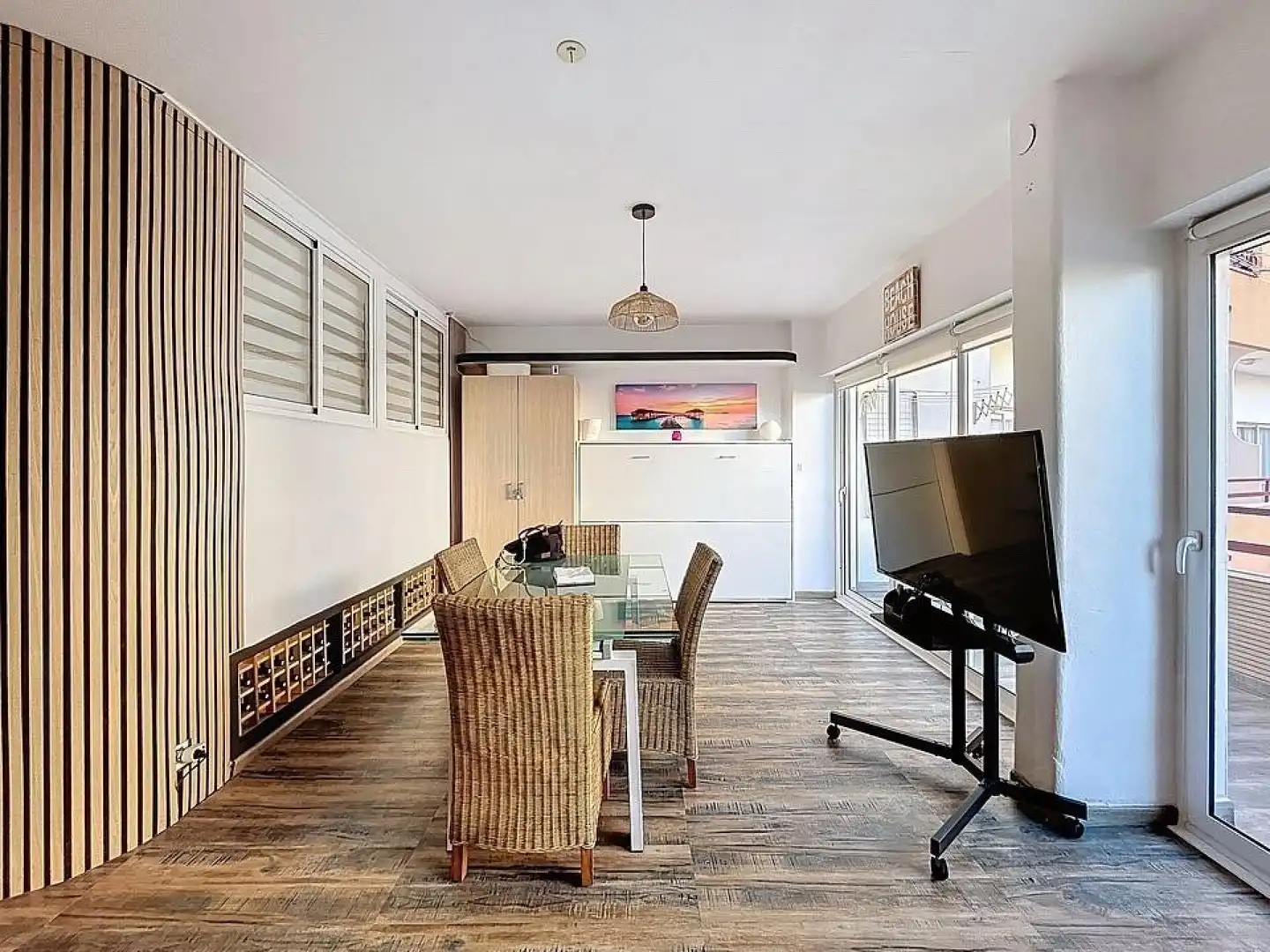 Dining room of Apartments for sale in Roses  with Air Conditioner, Heating and Balcony