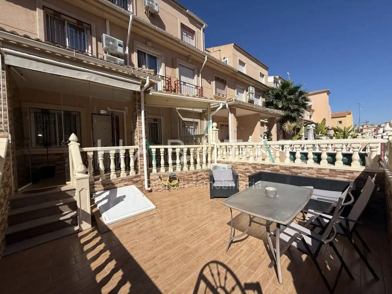 Terrasse von Maisonette zum Verkauf in Orihuela mit Klimaanlage, Heizung und Privatgarten