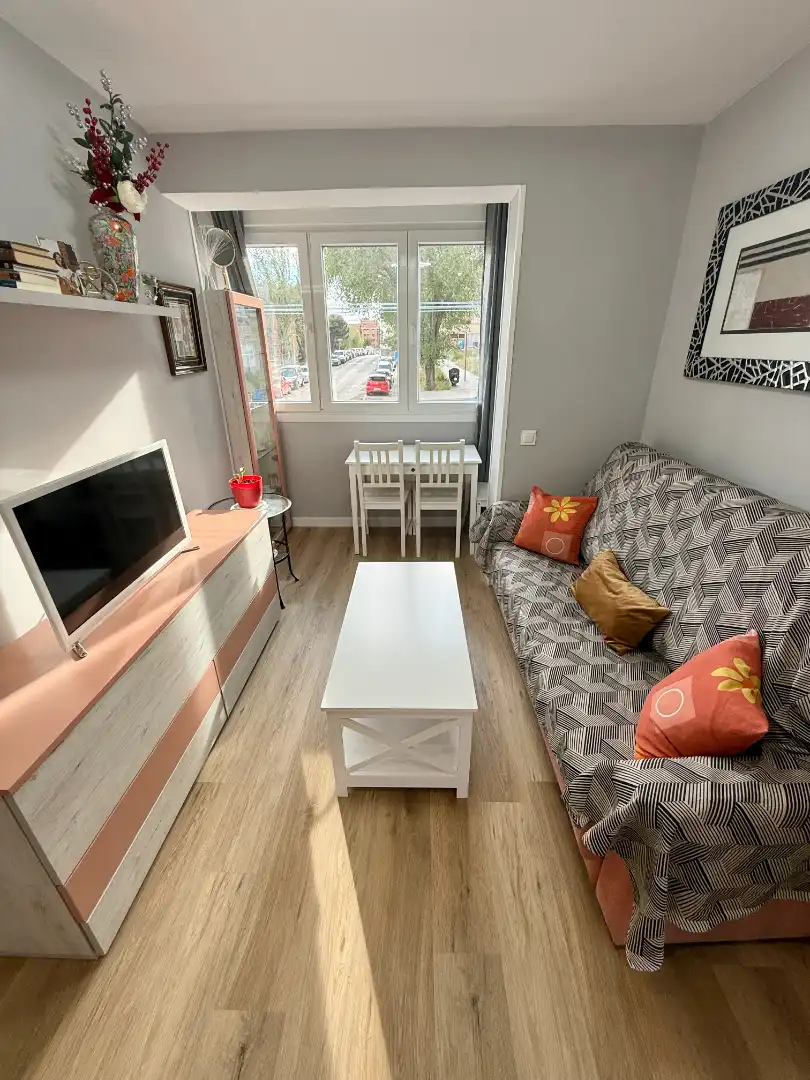 Living room of Flat for sale in Madrid  with Heating, Terrace and Storage room