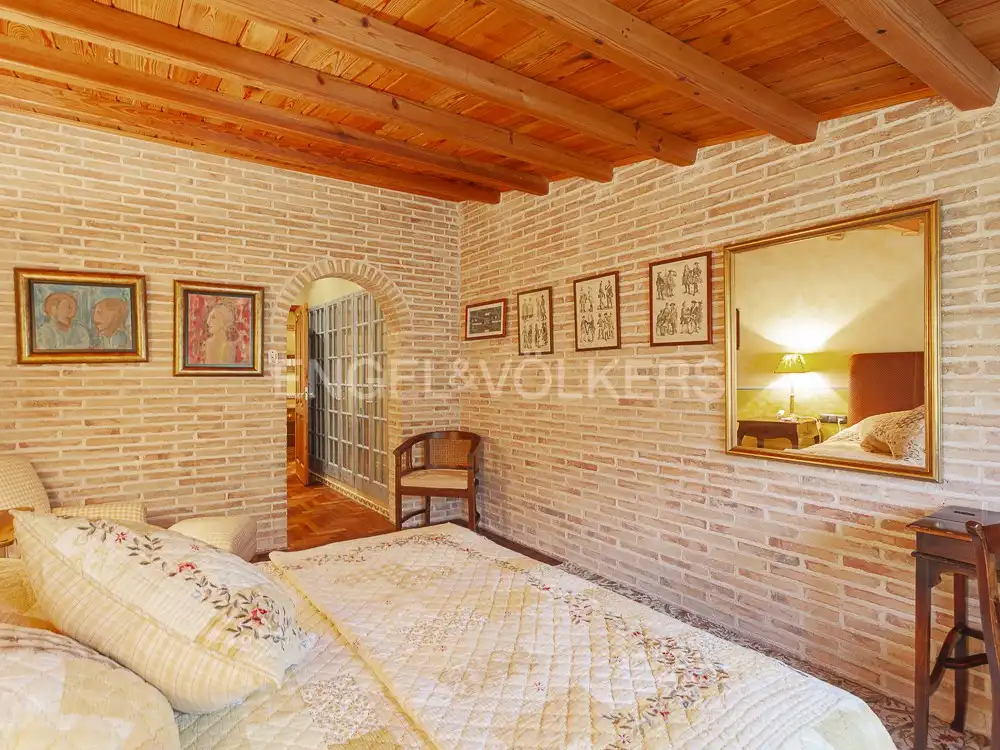 Schlafzimmer von Country house zur Miete in El Bruc mit Klimaanlage, Heizung und Privatgarten
