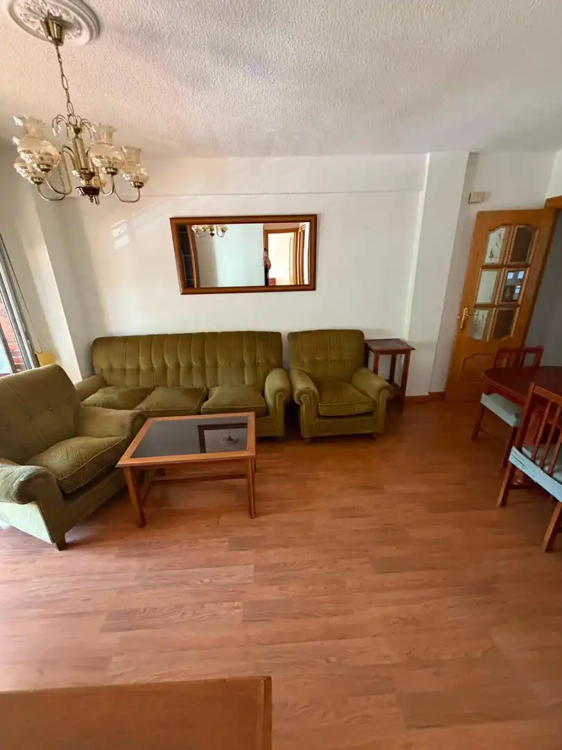 Living room of Flat for sale in Móstoles  with Heating, Terrace and Furnished