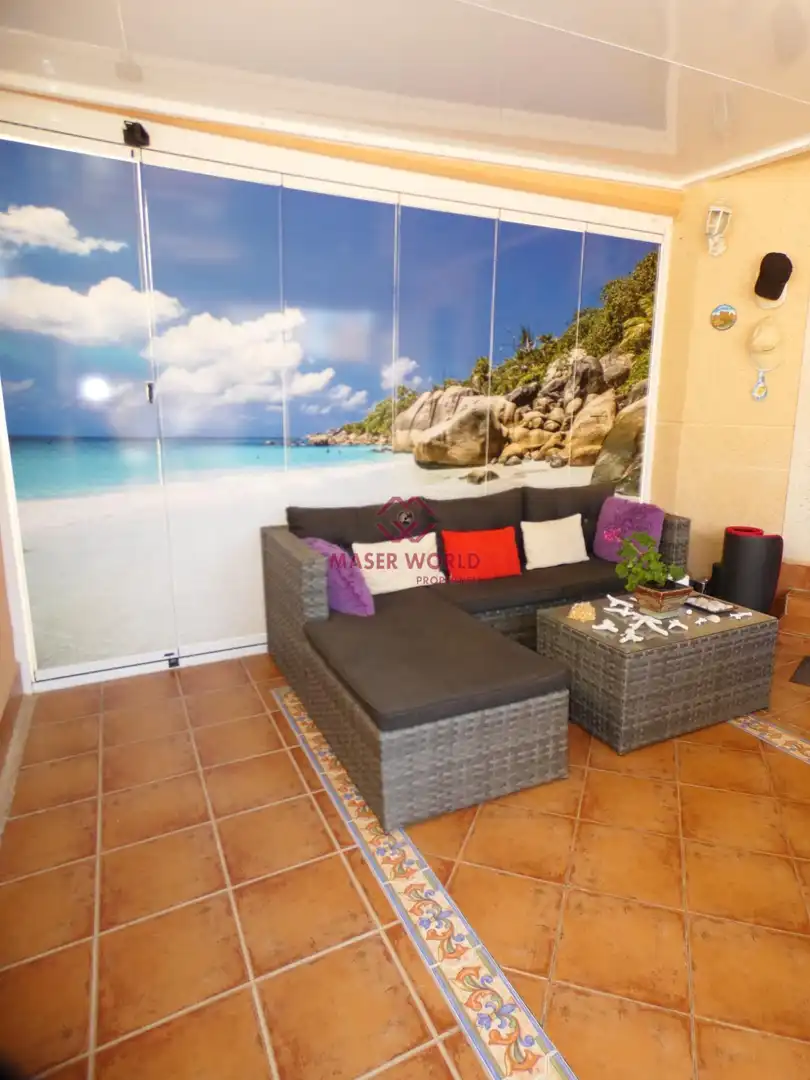 Terrace of Duplexes for sale in Mazarrón  with Air Conditioner, Private garden and Terrace