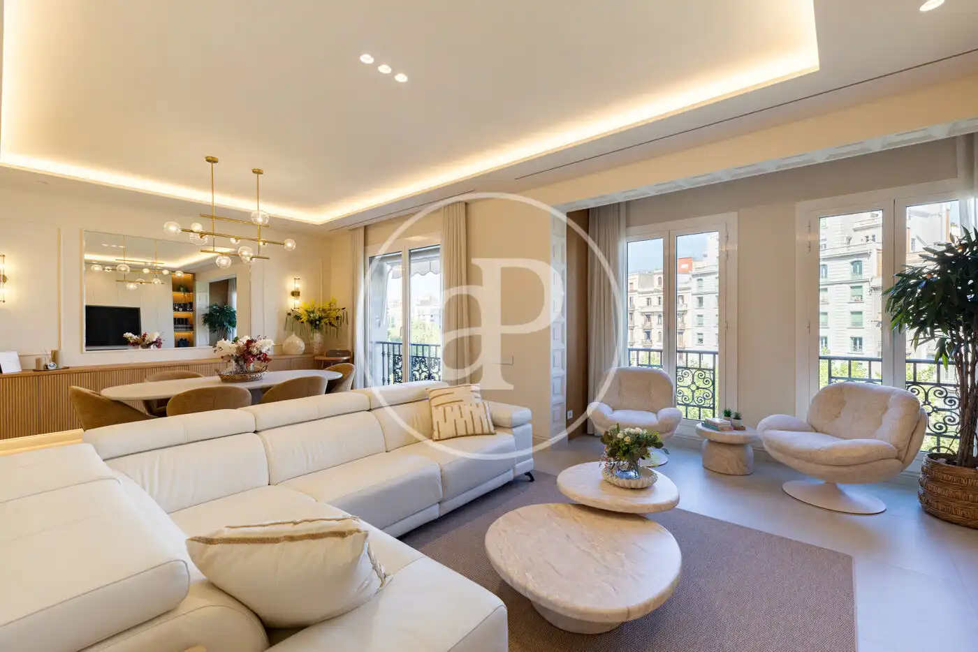 Living room of Flat for sale in Barcelona  with Air Conditioner, Heating and Furnished