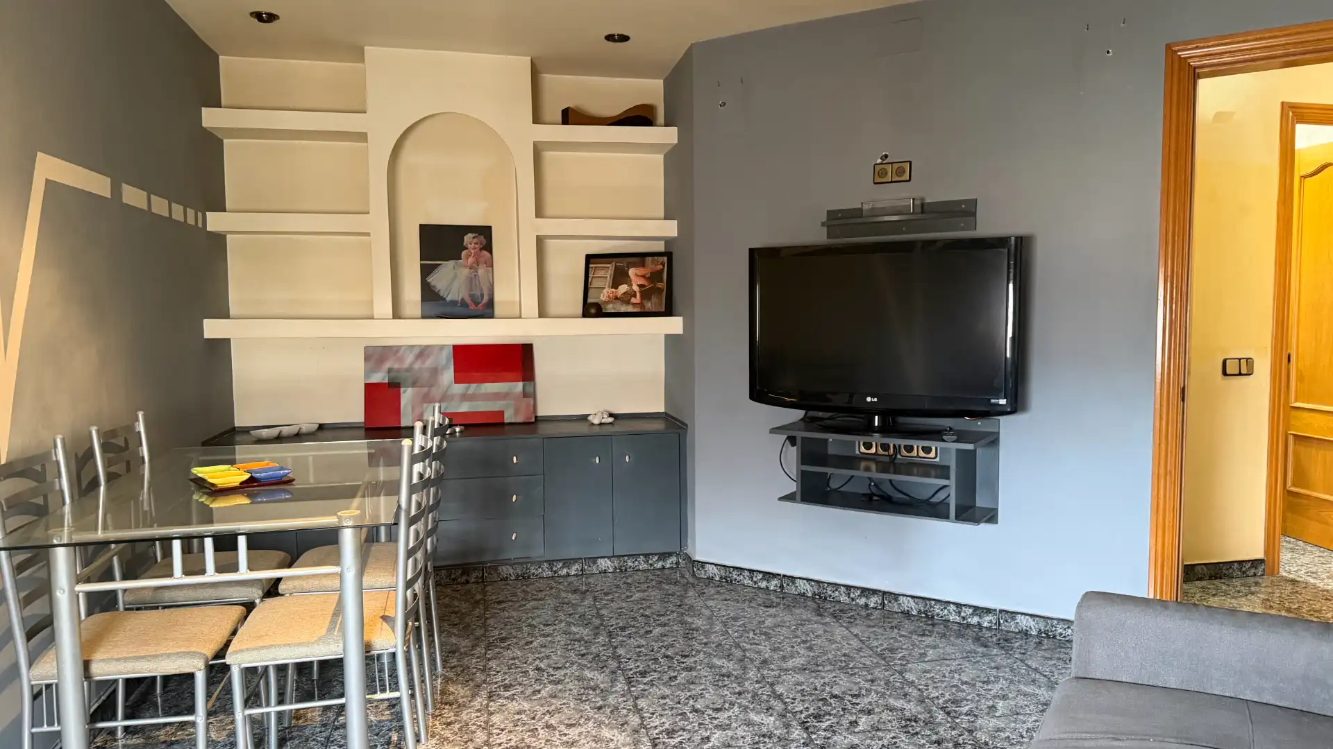 Living room of Flat for sale in Badalona  with Air Conditioner and Balcony