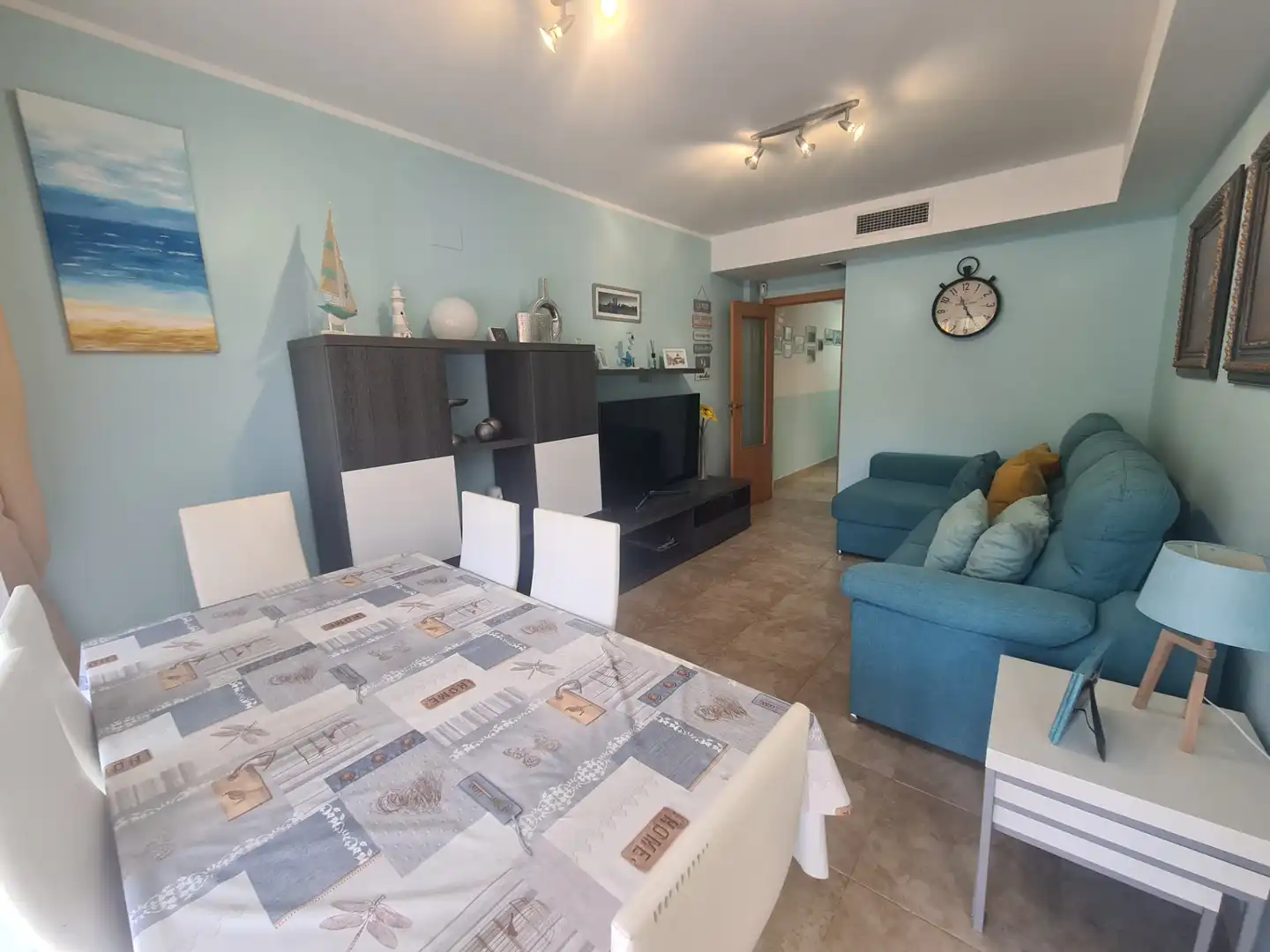 Sala de estar de Apartamento en venta en Benicarló con Aire acondicionado, Calefacción y Terraza