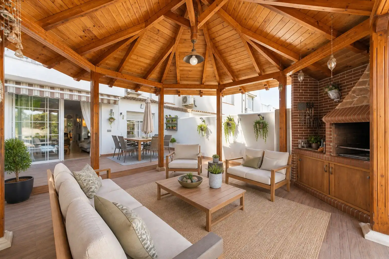 Terraza de Casa adosada en venta en Rivas-Vaciamadrid con Aire acondicionado, Calefacción y Jardín privado