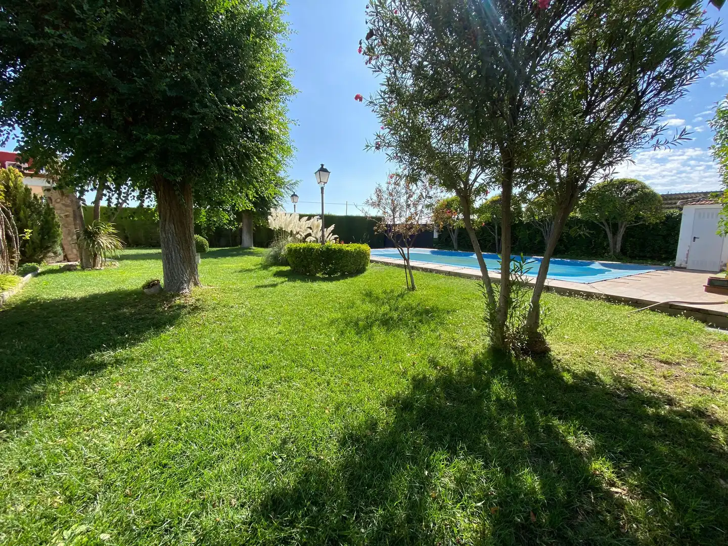 Jardí de Finca rústica en venda en Ciudad Real amb Aire condicionat, Calefacció i Piscina
