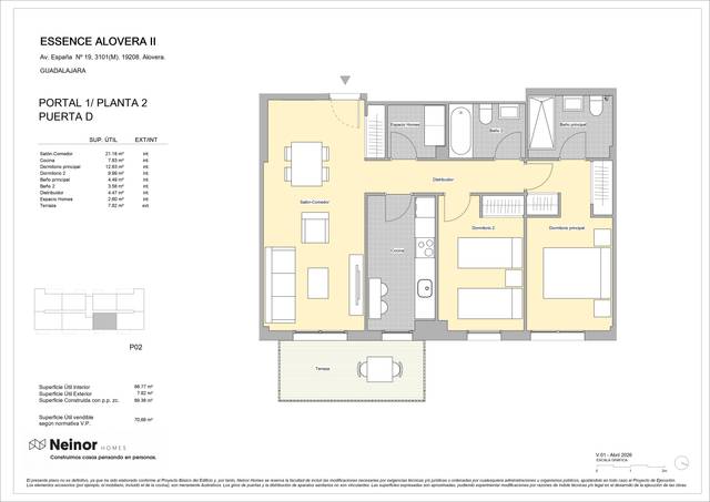 Piso en Venta en   Calle Edgar Neville, 0 en Alovera