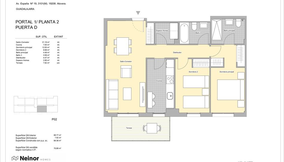 Foto 1 de Piso en venta en Calle Edgar Neville, Alovera, Guadalajara